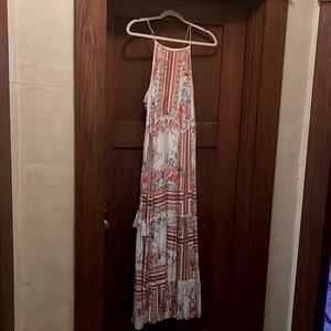 Floral boho maxi dress